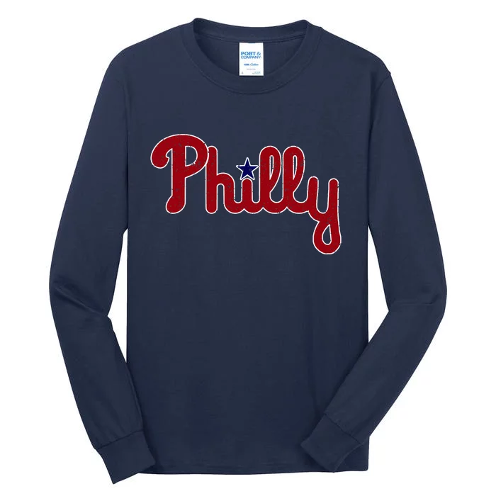 Philadelphia Philly PA Retro Tall Long Sleeve T-Shirt