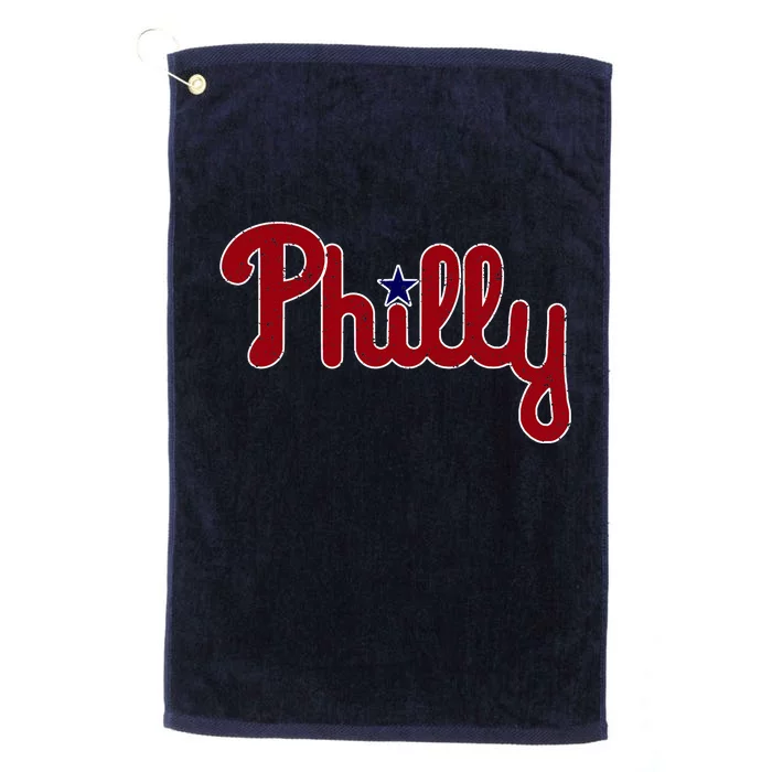 Philadelphia Philly PA Retro Platinum Collection Golf Towel