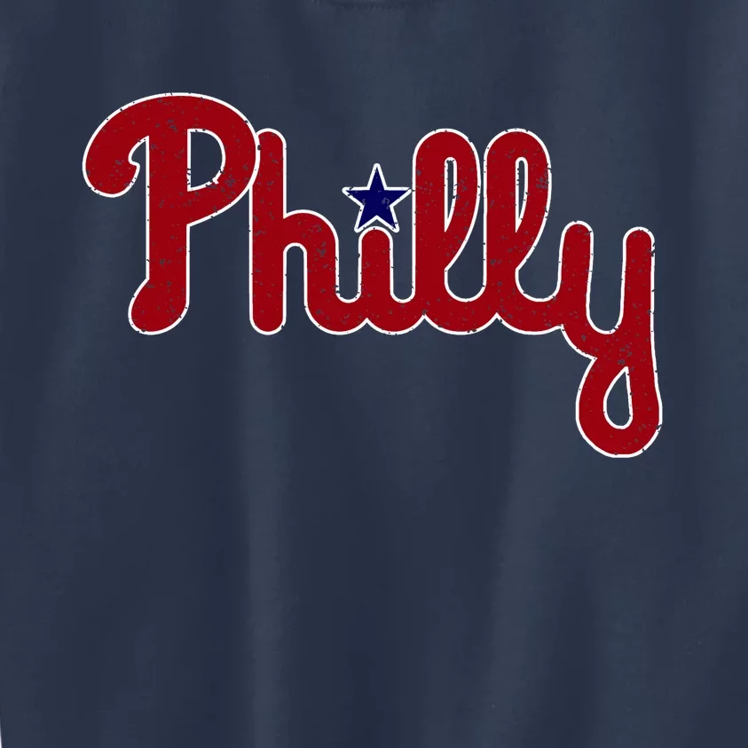 Philadelphia Philly PA Retro Kids Sweatshirt