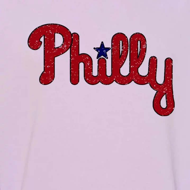 Philadelphia Philly PA Retro Garment-Dyed Sweatshirt