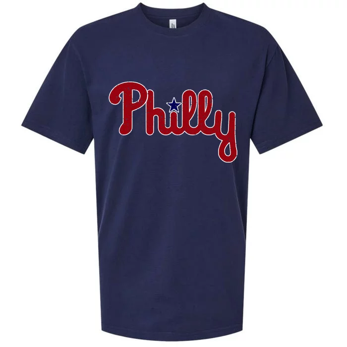 Philadelphia Philly PA Retro Sueded Cloud Jersey T-Shirt