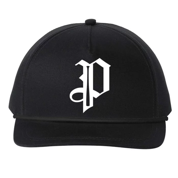 Philadelphia P Baseball Snapback Five-Panel Rope Hat