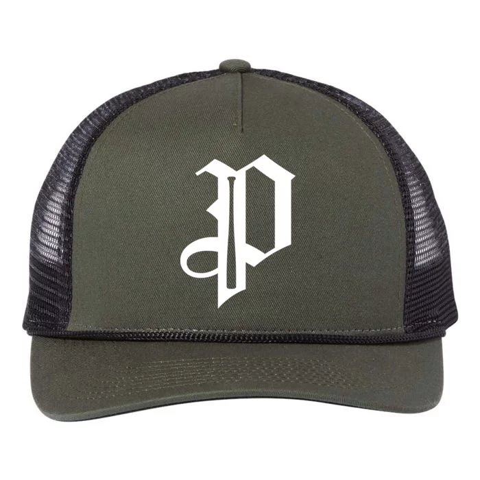 Philadelphia P Baseball Retro Rope Trucker Hat Cap