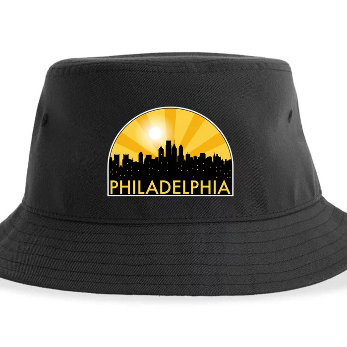 Philadelphia Skyline Burst Sustainable Bucket Hat