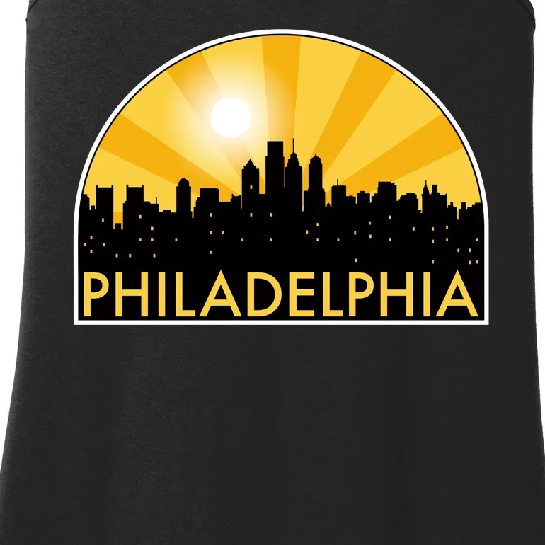 Philadelphia Skyline Burst Ladies Essential Tank