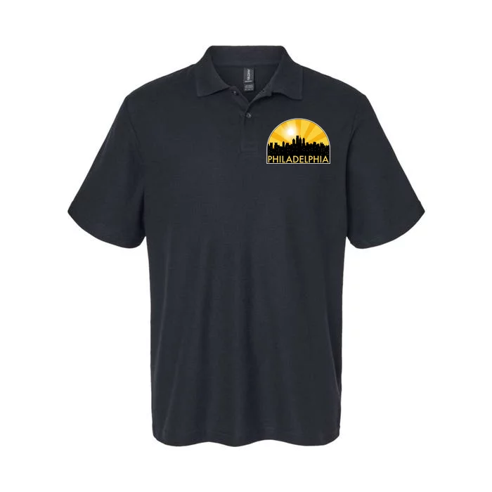 Philadelphia Skyline Burst Softstyle Adult Sport Polo