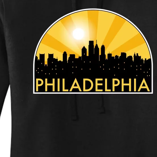 Philadelphia Skyline Burst Women's Pullover Hoodie