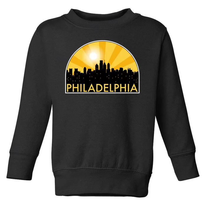 Philadelphia Skyline Burst Toddler Sweatshirt