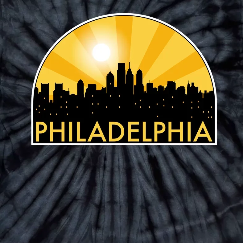 Philadelphia Skyline Burst Tie-Dye T-Shirt