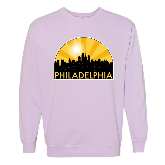 Philadelphia Skyline Burst Garment-Dyed Sweatshirt