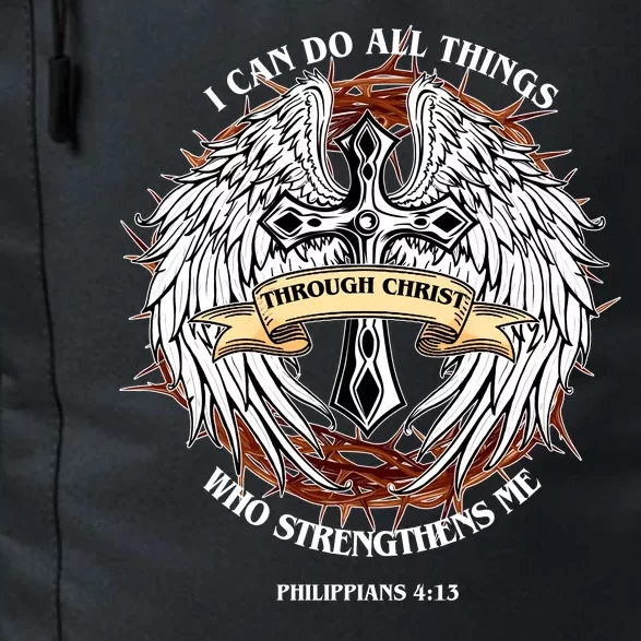 Philippians 4 13 I Can Do All Things Strengthens Me Daily Commute Backpack