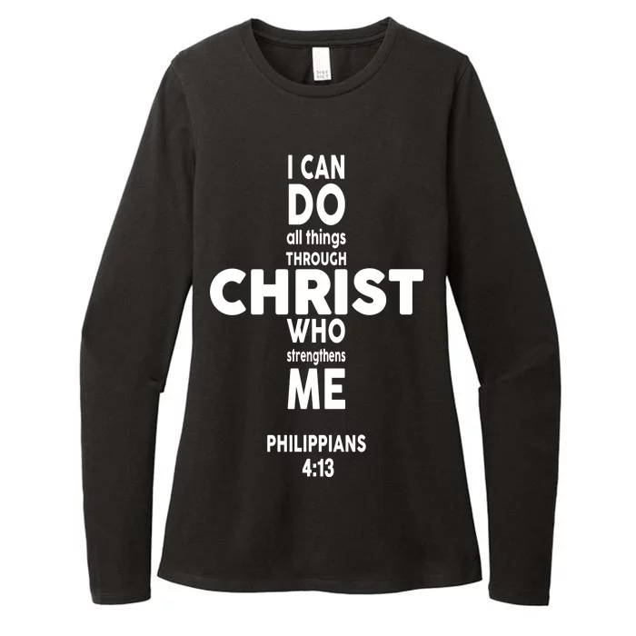 Philippians 4:13 I Can Do All Thing Through Christ Womens CVC Long Sleeve Shirt