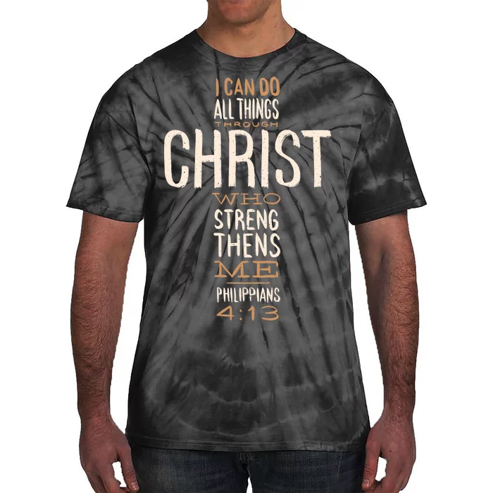 Philippians Bible Quote Cross Tie-Dye T-Shirt