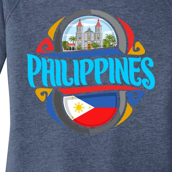 Philippines Women's Perfect Tri Tunic Long Sleeve Shirt