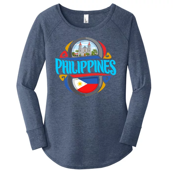 Philippines Women's Perfect Tri Tunic Long Sleeve Shirt