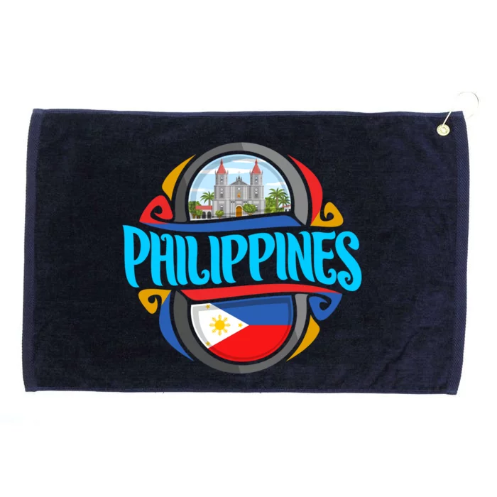 Philippines Grommeted Golf Towel