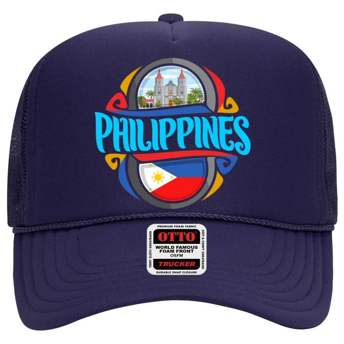 Philippines High Crown Mesh Trucker Hat