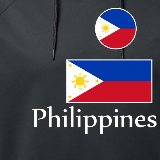 Philippines Flag Performance Fleece Hoodie