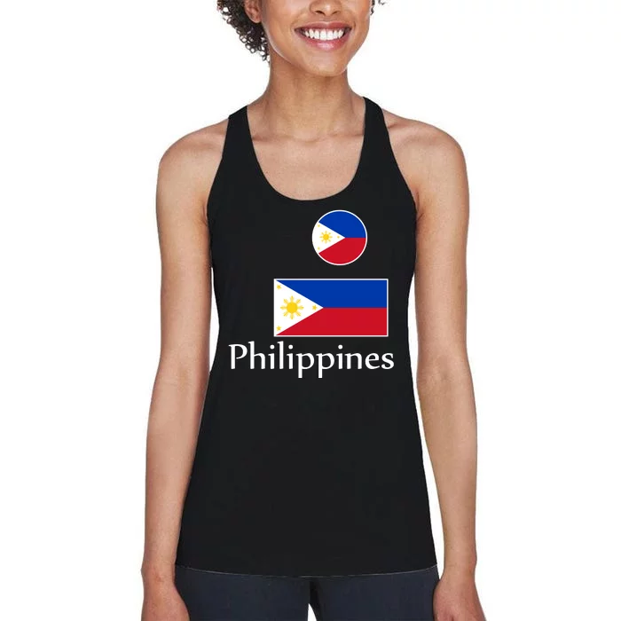 Philippines Flag Women's Racerback Tank