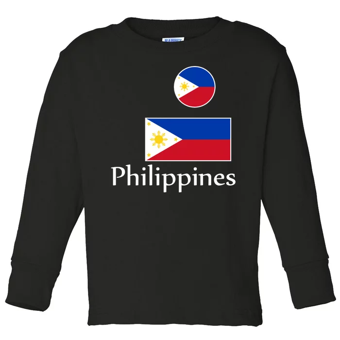 Philippines Flag Toddler Long Sleeve Shirt