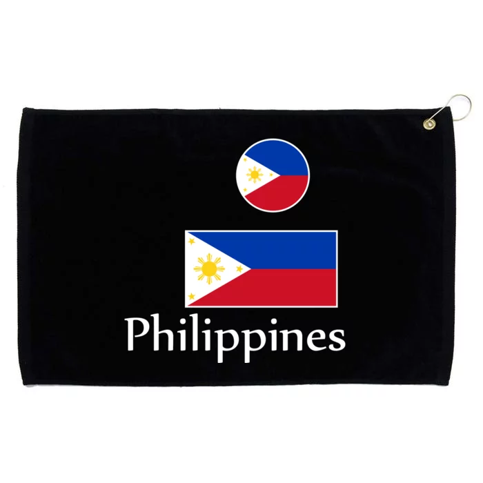 Philippines Flag Grommeted Golf Towel