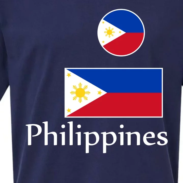 Philippines Flag Sueded Cloud Jersey T-Shirt