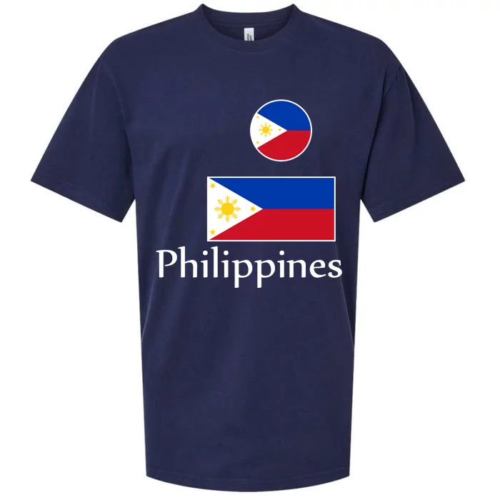 Philippines Flag Sueded Cloud Jersey T-Shirt