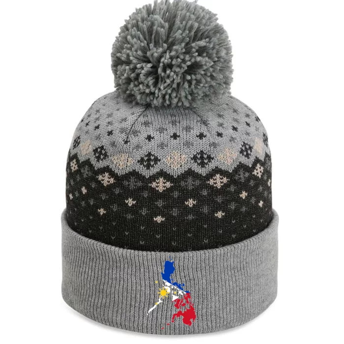 Philippines Map Flag The Baniff Cuffed Pom Beanie