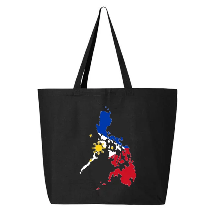 Philippines Map Flag 25L Jumbo Tote