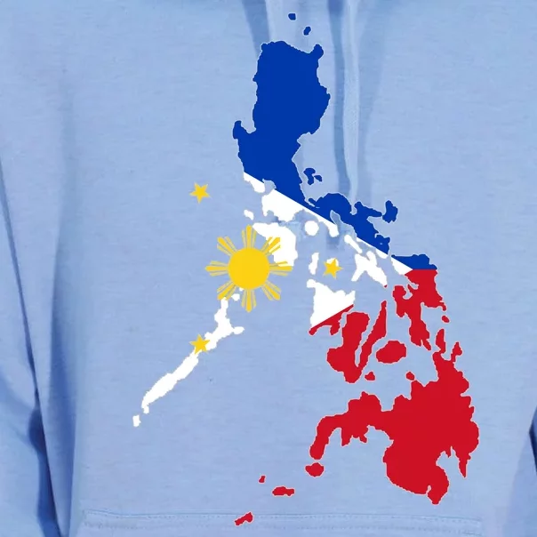 Philippines Map Flag Unisex Surf Hoodie