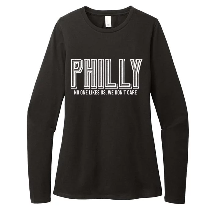 Philly Fan No One Likes Us We Don't Care Womens CVC Long Sleeve Shirt