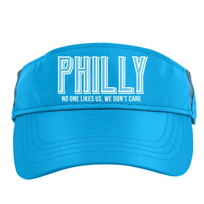 Philly Fan No One Likes Us We Don't Care Adult Drive Performance Visor