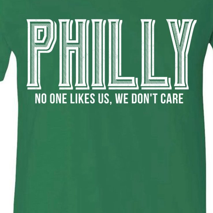 Philly Fan No One Likes Us We Don't Care V-Neck T-Shirt