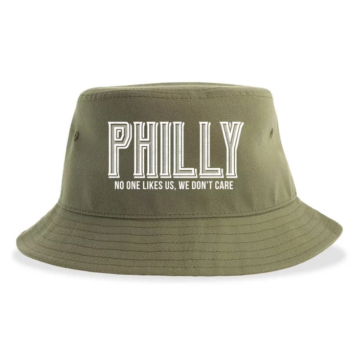 Philly Fan No One Likes Us We Don't Care Sustainable Bucket Hat