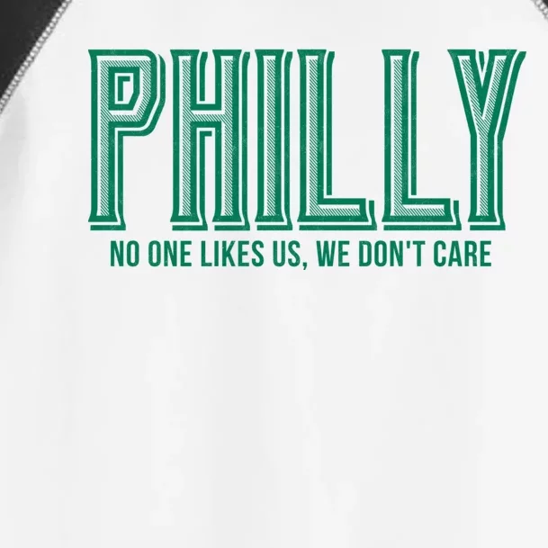 Philly Fan No One Likes Us We Don't Care Toddler Fine Jersey T-Shirt