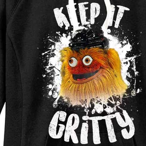 Philly Keep it Gritty Hockey Mascot Women's Fleece Hoodie