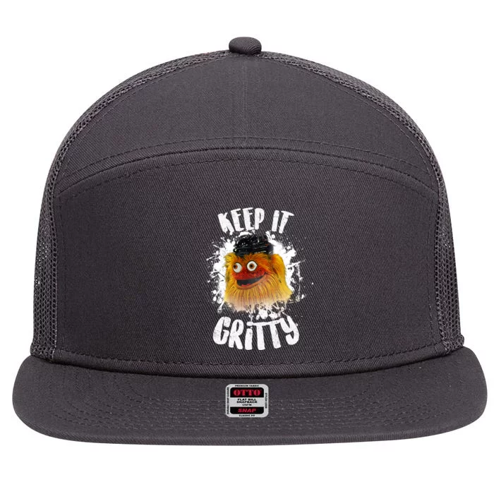 Philly Keep it Gritty Hockey Mascot 7 Panel Mesh Trucker Snapback Hat