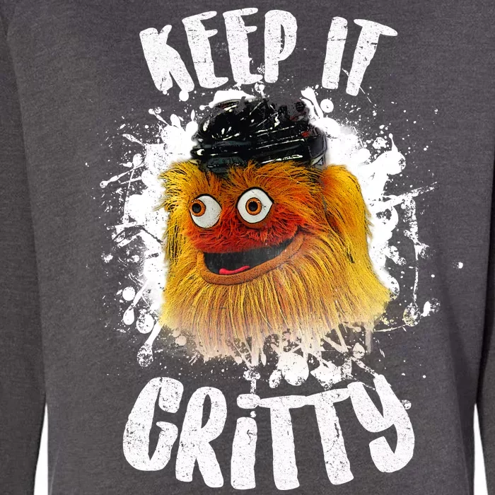 Philly Keep it Gritty Hockey Mascot Womens California Wash Sweatshirt