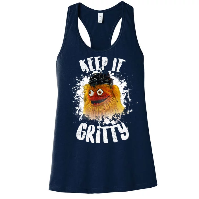 Philly Keep it Gritty Hockey Mascot Women's Racerback Tank