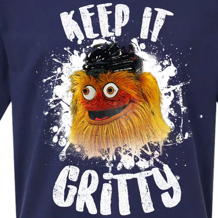 Philly Keep it Gritty Hockey Mascot Sueded Cloud Jersey T-Shirt