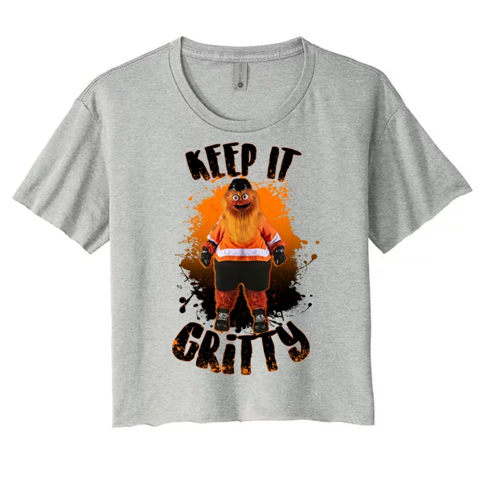 Philly Keep it Gritty Mascot Women's Crop Top Tee