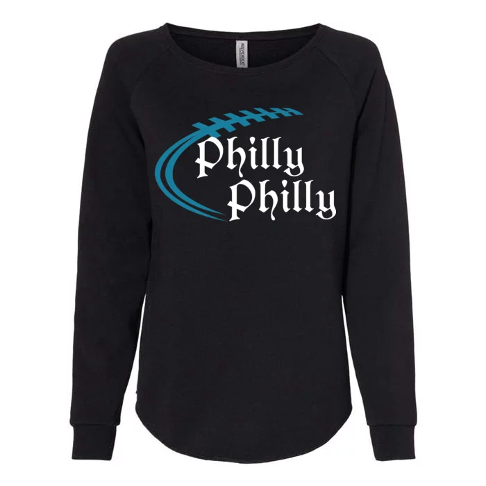 Philly Philly Football Logo Womens California Wash Sweatshirt