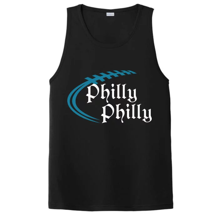 Philly Philly Football Logo Performance Tank