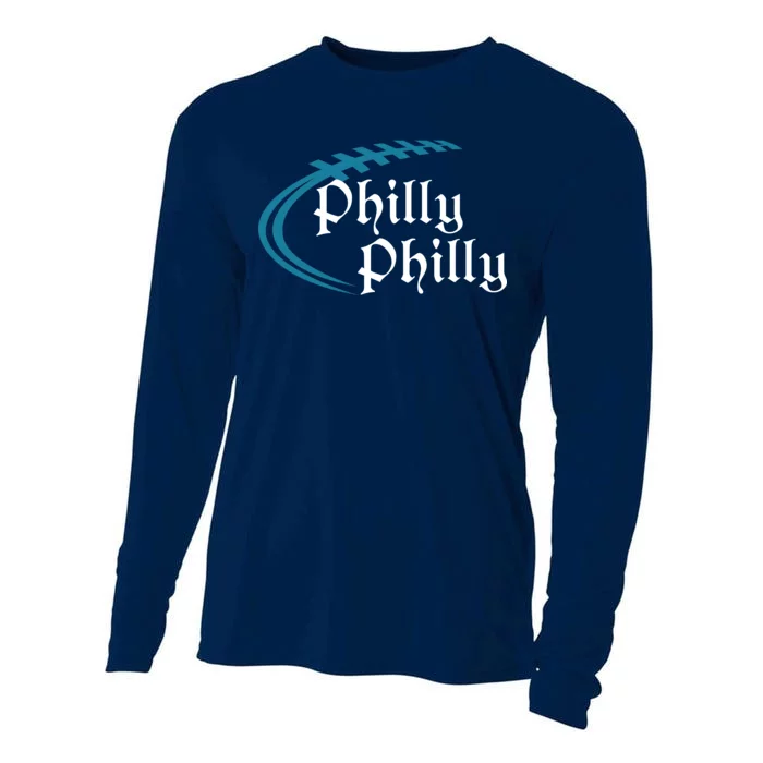 Philly Philly Football Logo Cooling Performance Long Sleeve Crew