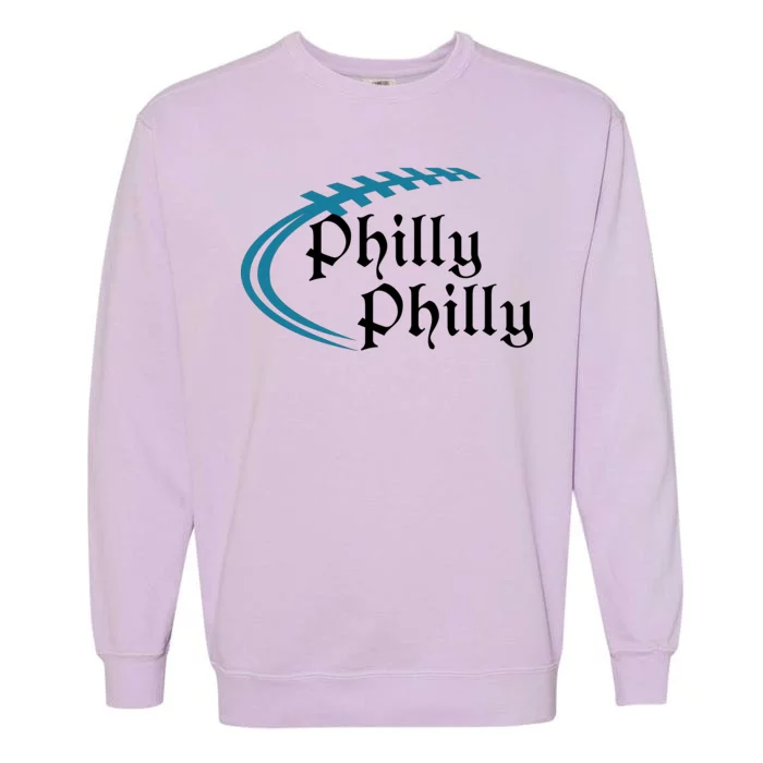 Philly Philly Football Logo Garment-Dyed Sweatshirt