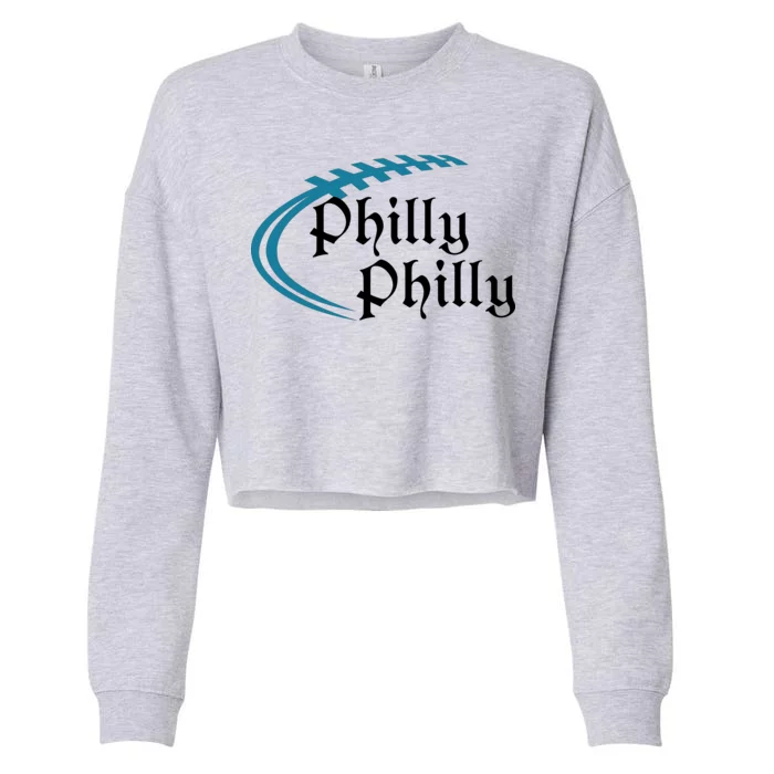 Philly Philly Football Logo Cropped Pullover Crew