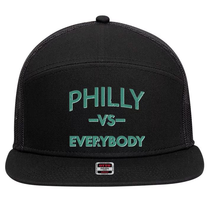 Philly Vs Everybody 7 Panel Mesh Trucker Snapback Hat