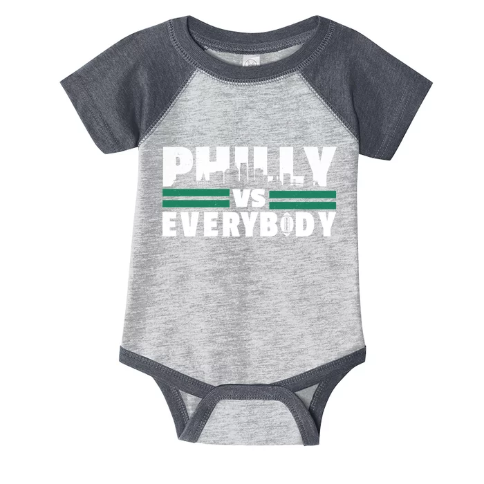 Philly Vs Everybody City Logo Infant Baby Jersey Bodysuit