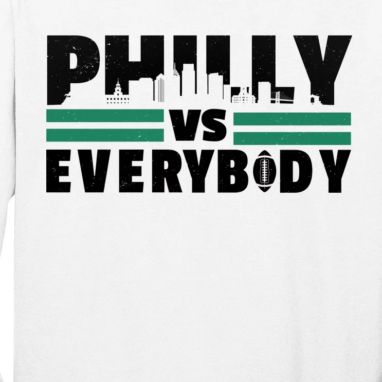 Philly Vs Everybody City Logo Long Sleeve Shirt