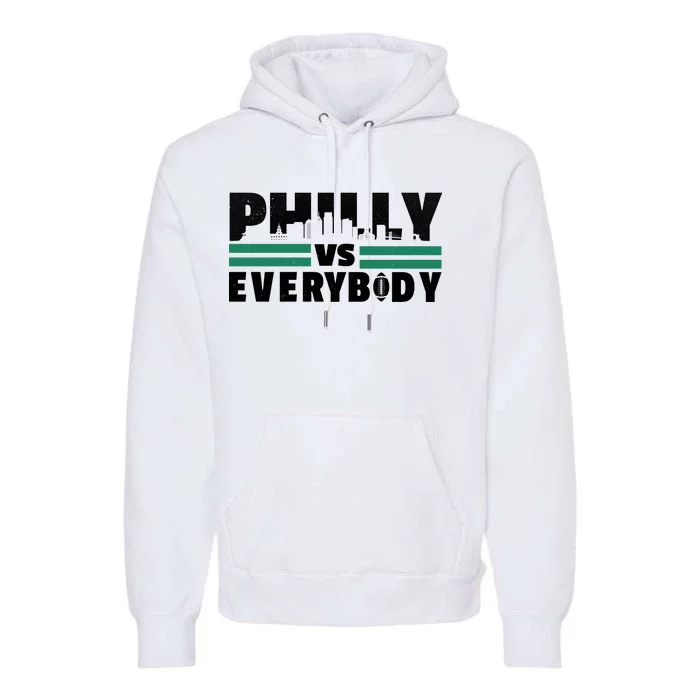 Philly Vs Everybody City Logo Premium Hoodie